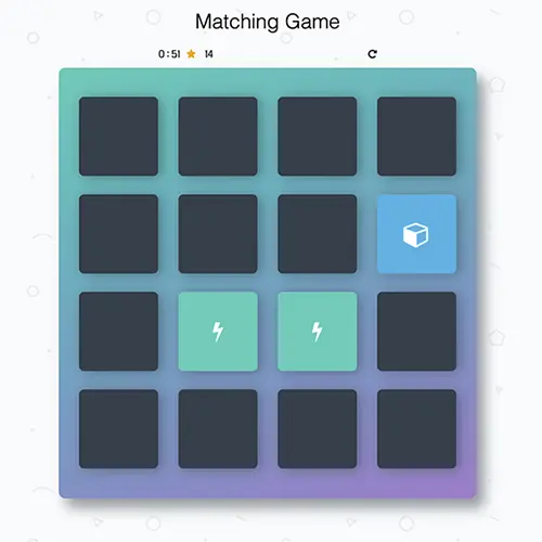 memory game screenshot